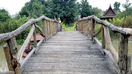 Old wooden bridge