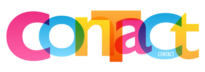 CONTACT Overlapping Vector Letters Icon