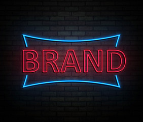 Neon brand concept.