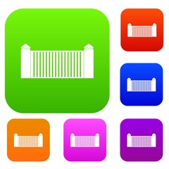 Stone fence set color collection