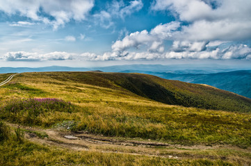 Mountain landscape on sunny day