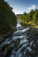 rift on the Prut river in Yaremche