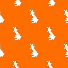 Map of Great Britain pattern seamless