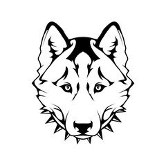 Husky dog icon.Dog collection