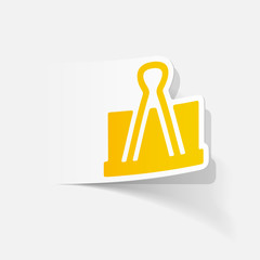 realistic design element: clip