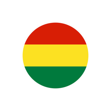 Bolivia flag, official colors and proportion correctly. National Bolivian flag.