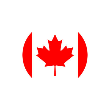 Canada flag, official colors and proportion correctly. Vector illustration