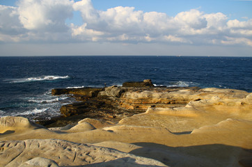 Senjojiki (literally means one thousand tatami mats) in Nishimuro District, Wakayama Prefecture, Japan