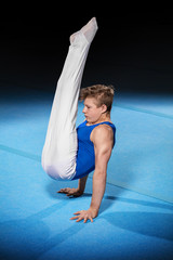 portrait of young man gymnasts © _italo_