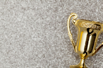 Fototapeta premium Gold winners achievement trophy background