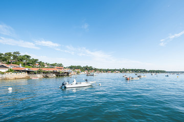 Presqu'île du Cap Ferret (Bassin d'Arcachon, France), port ostréicole