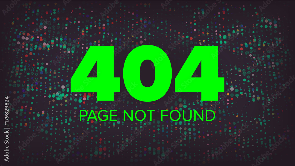 Poster 404 error vector. error 404 page not found creative template. problem disconnect concept illustratio