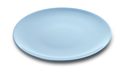 New empty round plate