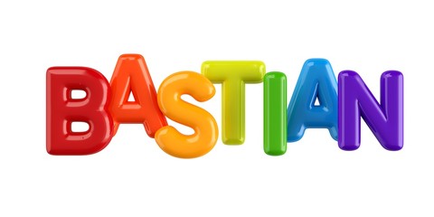 Bubbletext Name Bastian