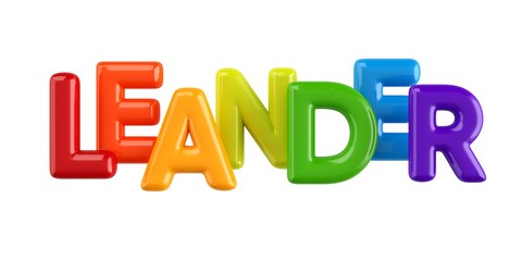 Bubbletext Name Leander