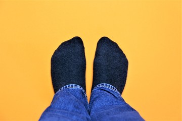 An Image of a few feet - with copy space