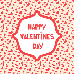 Cartoon letters on white background. Valentine card. Love greeting or invitation card desig