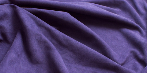 Purple suede