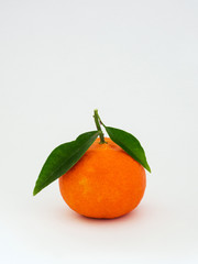 clementine su sfondo bianco con luce naturale