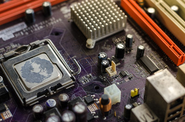 old motherboard for the whole frame