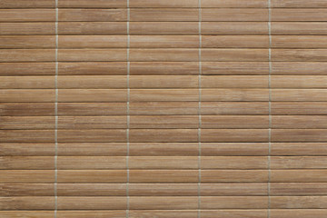 bamboo mat from strips stitched with threads