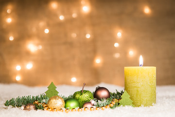 adventsgesteck - erster advent