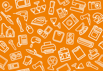 Home appliances background