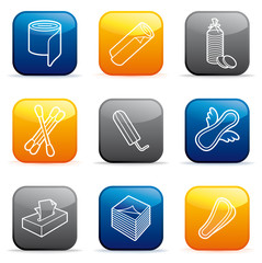 Hygiene means. Vector illustration