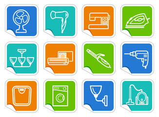Home appliances stickers