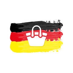 Deutschland Flagge mit Handtasche