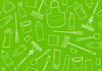 Seamless background of cleaning