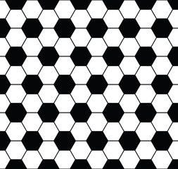 Football seamless black and white pattern background, sport template