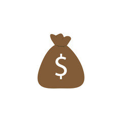 moneybag isolated vector