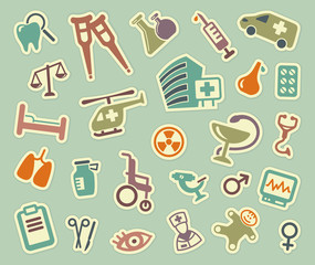 Medical icons. Vector illustration