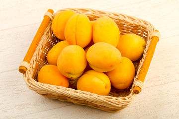 Ripe sweet apricots