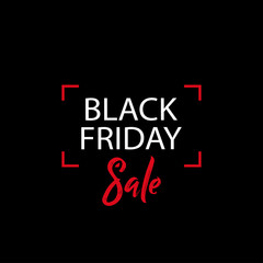 Black Friday sale black tag, vector illustration