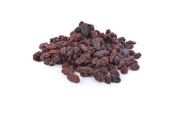 raisins on a white background