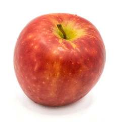 One whole Kanzi apple isolated on white background