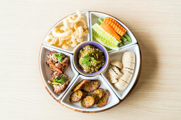 hors d'oeuvres of Northern traditional Thai food