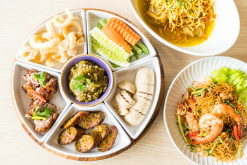 hors d'oeuvres of Northern traditional Thai food