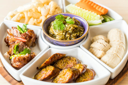 hors d'oeuvres of Northern traditional Thai food