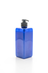 shampoo or soap bottle on white background