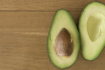 Fresh ripe green avocado fruit food