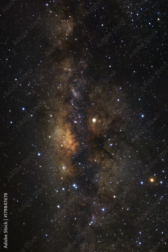 Wall mural milky way galaxy with stars and space dust in the universe