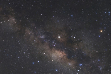 Milky way galaxy with stars and space dust in the universe