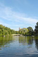 Bow Bridge spanning The Lake in Central Park
