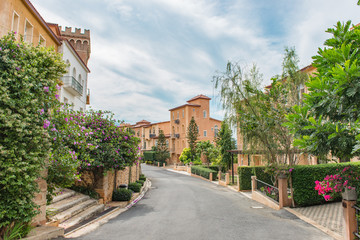 Fototapeta na wymiar Building of tuscany town