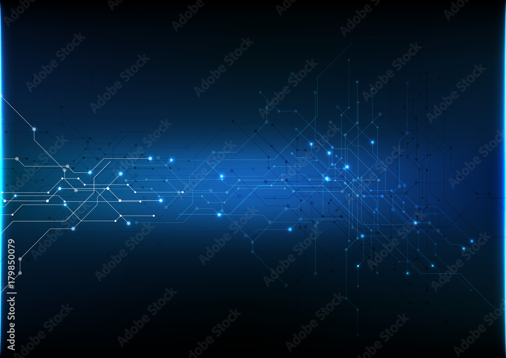 Wall mural vector abstract background technology illustration communication data security
