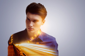 Life race. It is high time for realizing the importance of being creative so guy standing...