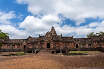 Phanom Rung historical park is Castle Rock old Architecture about a thousand years ago at Buriram...